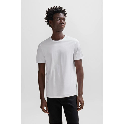 Load image into Gallery viewer, BOSS SLIM-FIT SHORT-SLEEVED T-SHIRT IN MERCERIZED COTTON
