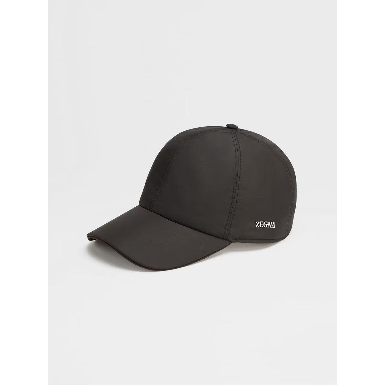 ZEGNA BLACK TECHNICAL FABRIC BASEBALL CAP