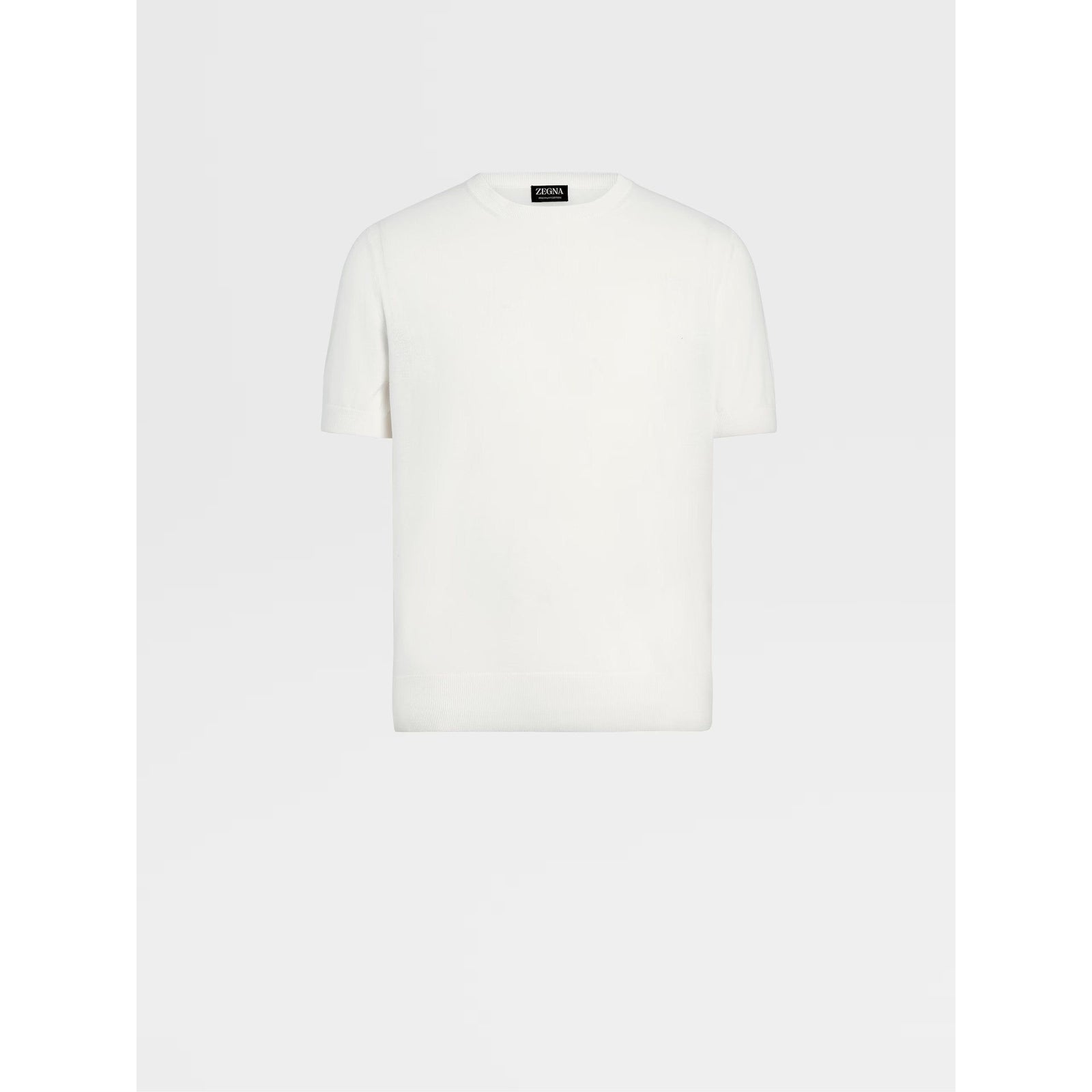 ZEGNA WHITE PREMIUM COTTON T-SHIRT