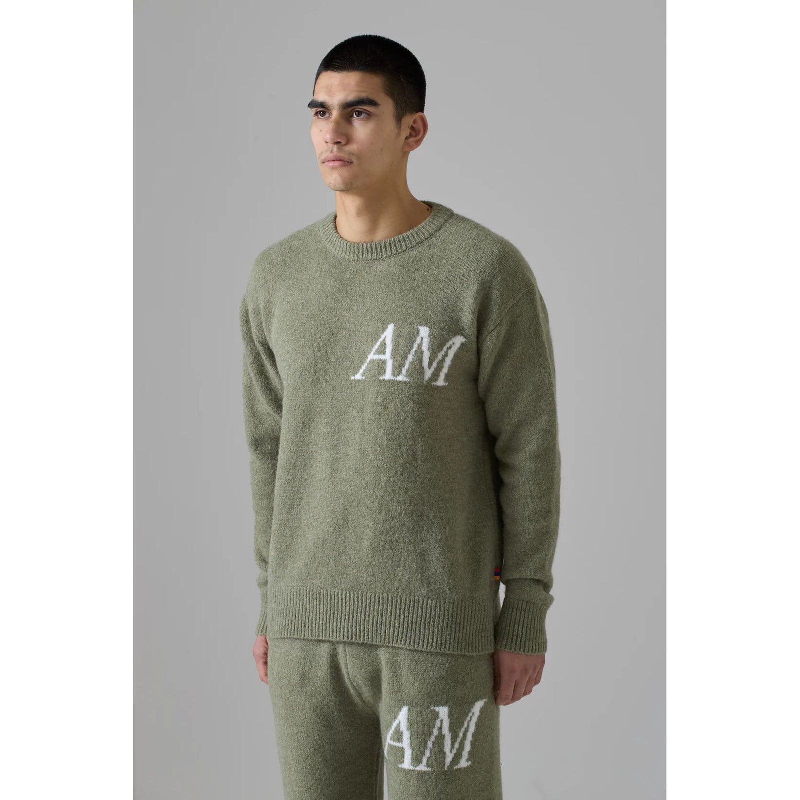 AZAT MARD DARK SAGE KNITWEAR SWEATER