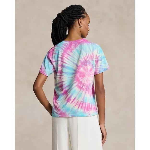 POLO RALPH LAUREN LOGO TIE-DYE COTTON JERSEY TEE - Yooto