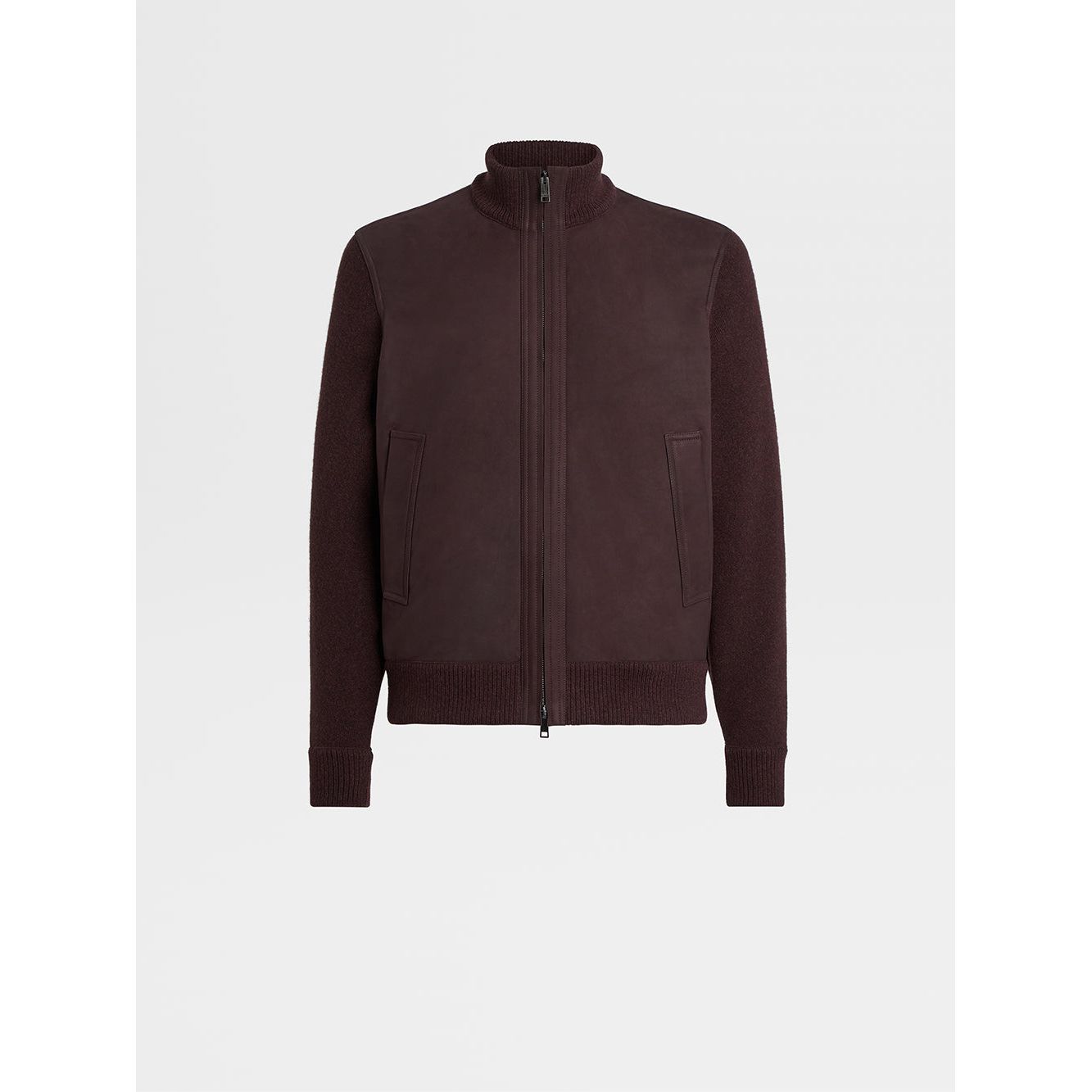 ZEGNA CASHMERE AND NUBUCK BLOUSON