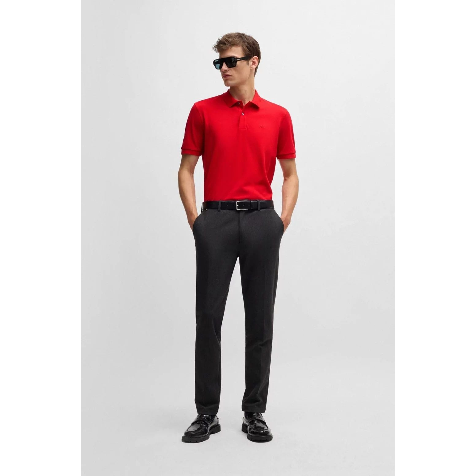 BOSS PALLAS REGULAR-FIT POLO SHIRT IN COTTON