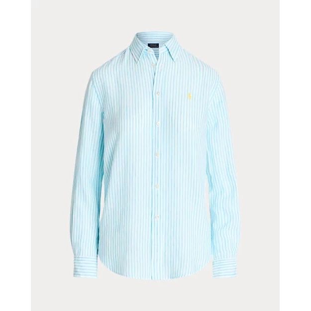 POLO RALPH LAUREN  RELAXED FIT STRIPED LINEN SHIRT - Yooto