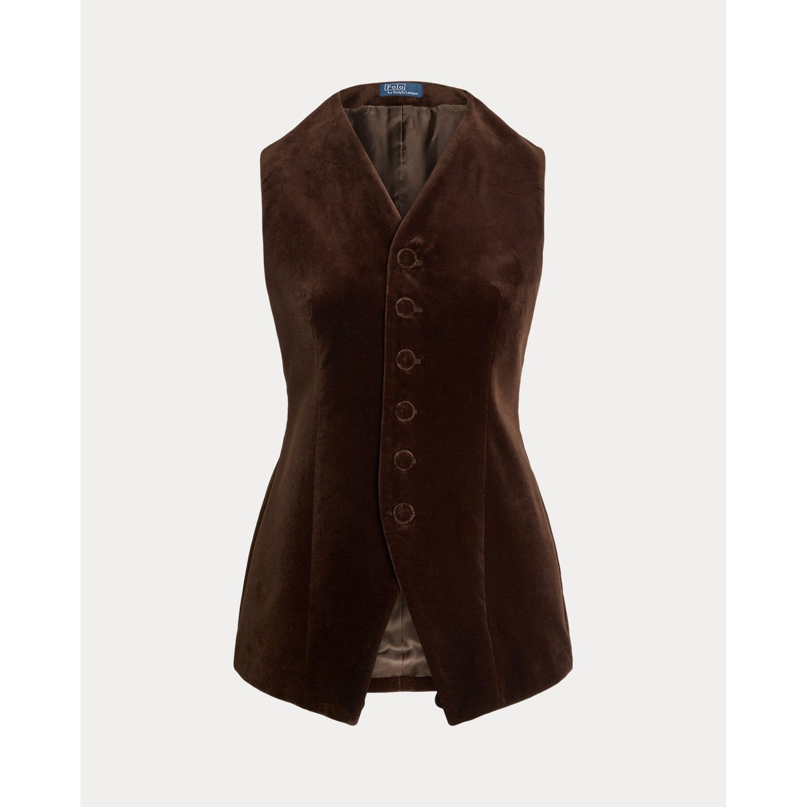 RALPH LAUREN Long Velvet Waistcoat