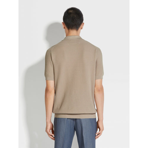 Load image into Gallery viewer, ZEGNA LIGHT BEIGE PREMIUM COTTON POLO SHIRT
