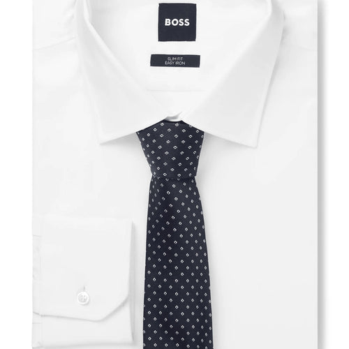 Load image into Gallery viewer, BOSS Silk-blend tie with jacquard-woven pattern
