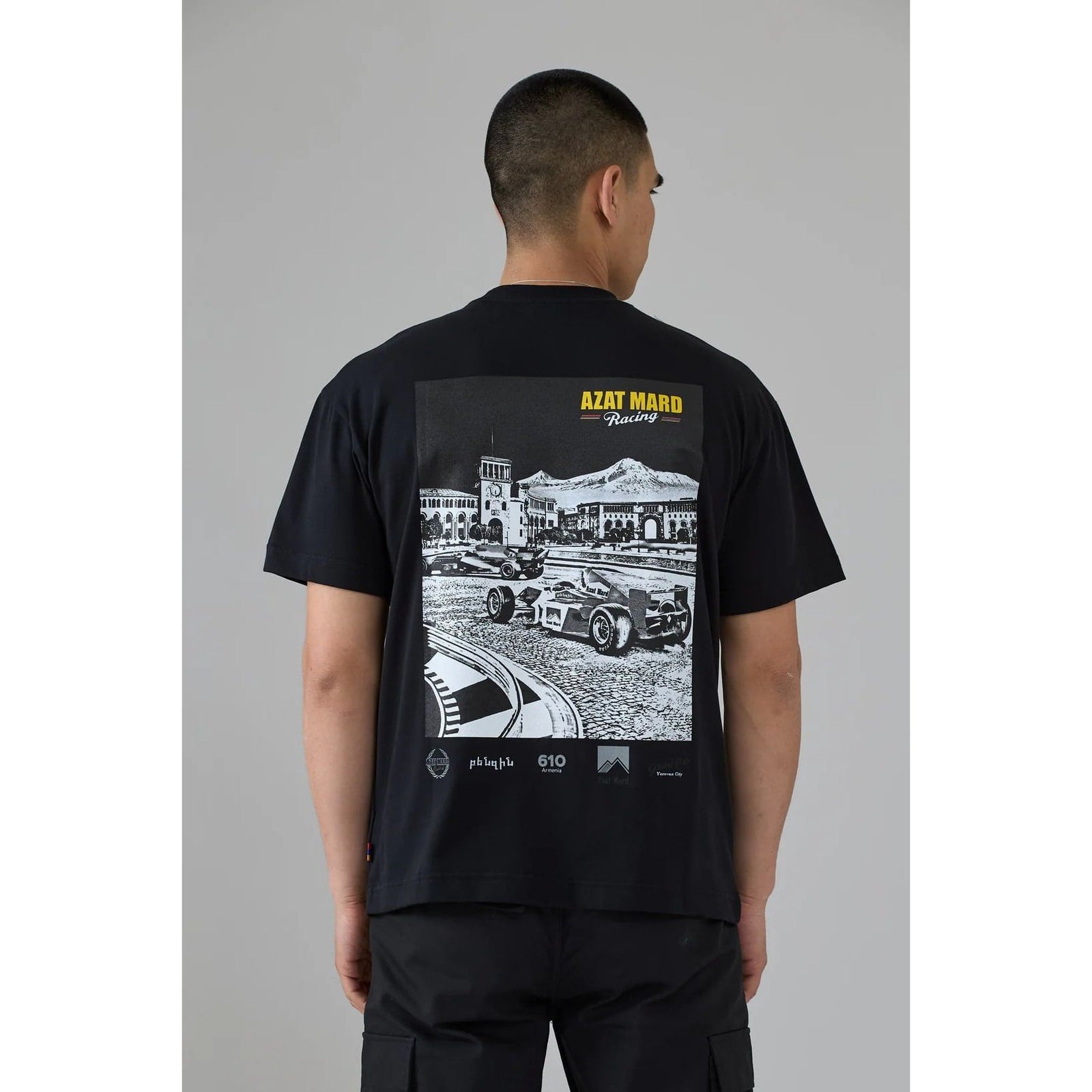 AZAT MARD BLACK YEREVAN RACING T-SHIRT