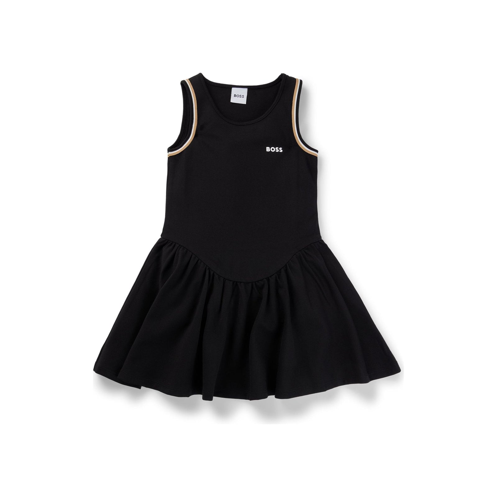 BOSS KIDS KIDS' SLEEVELESS DRESS IN STRETCH FABRIC WITH LOGO PRINT - Yooto