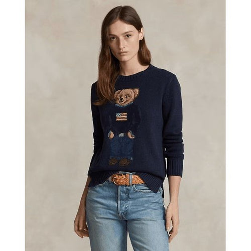 Load image into Gallery viewer, RALPH LAUREN Polo Bear Cotton-Linen Jumper
