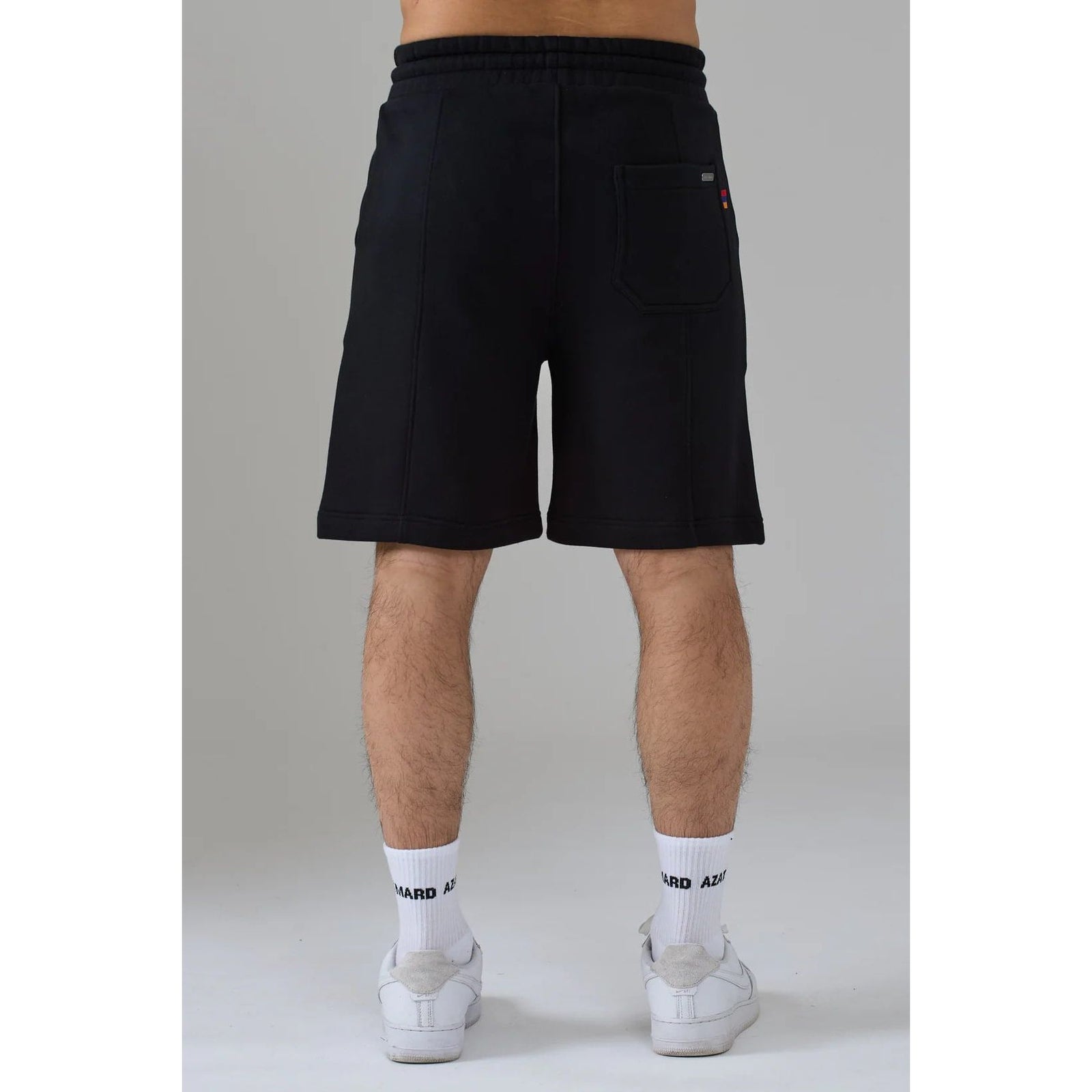 AZAT MARD LES GENS WASHED NAVY SHORTS