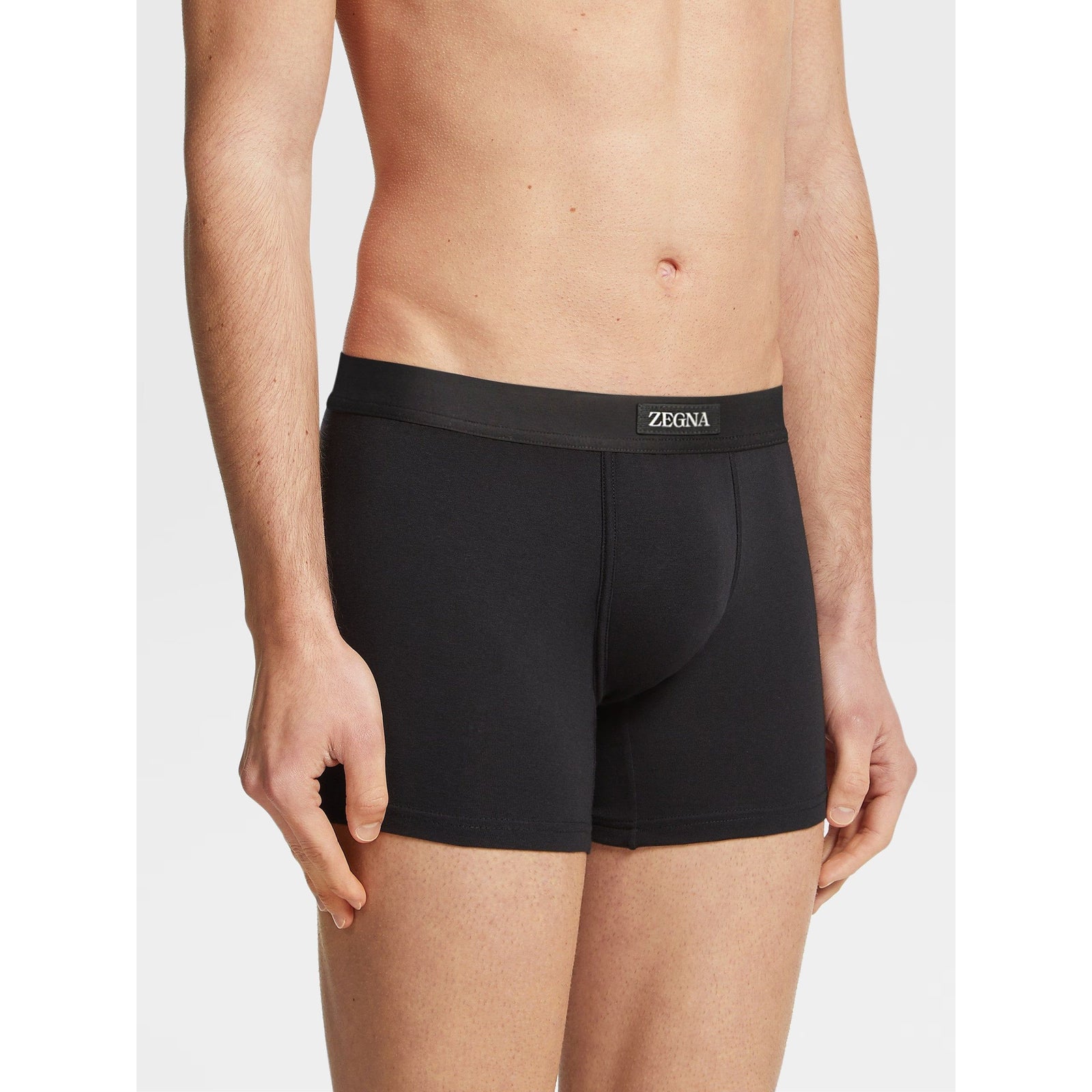 ZEGNA BLACK STRETCH MODAL BOXERS