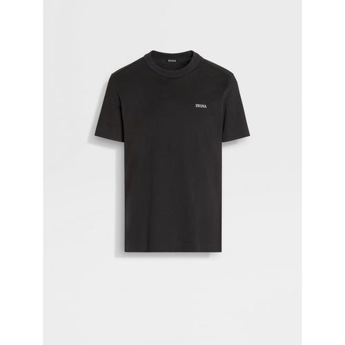 Load image into Gallery viewer, ZEGNA BLACK COTTON T-SHIRT
