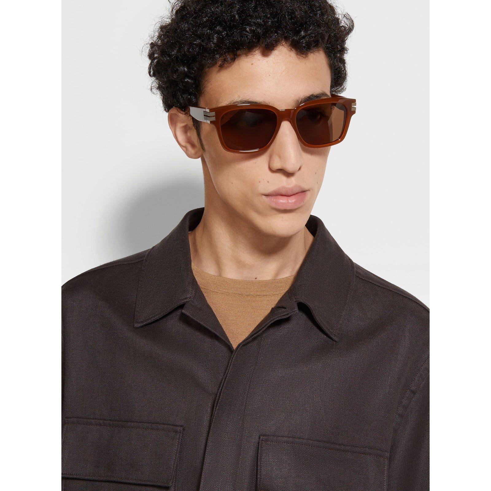 ZEGNA FOLIAGE ACETATE SUNGLASSES