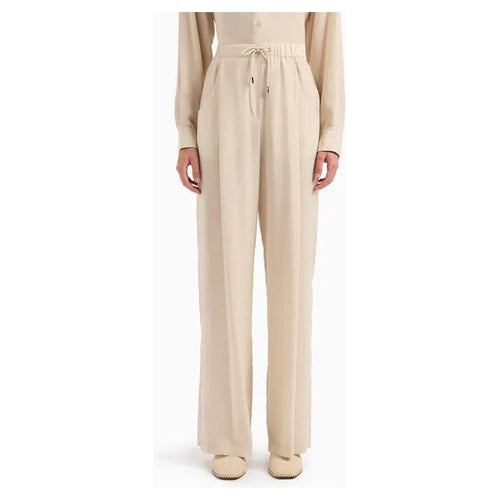 Load image into Gallery viewer, EMPORIO ARMANI PALAZZO TROUSERS IN A FLUID FABRIC - Yooto
