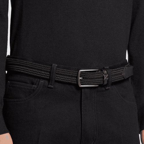 Load image into Gallery viewer, ZEGNA BLACK RAYON BELT
