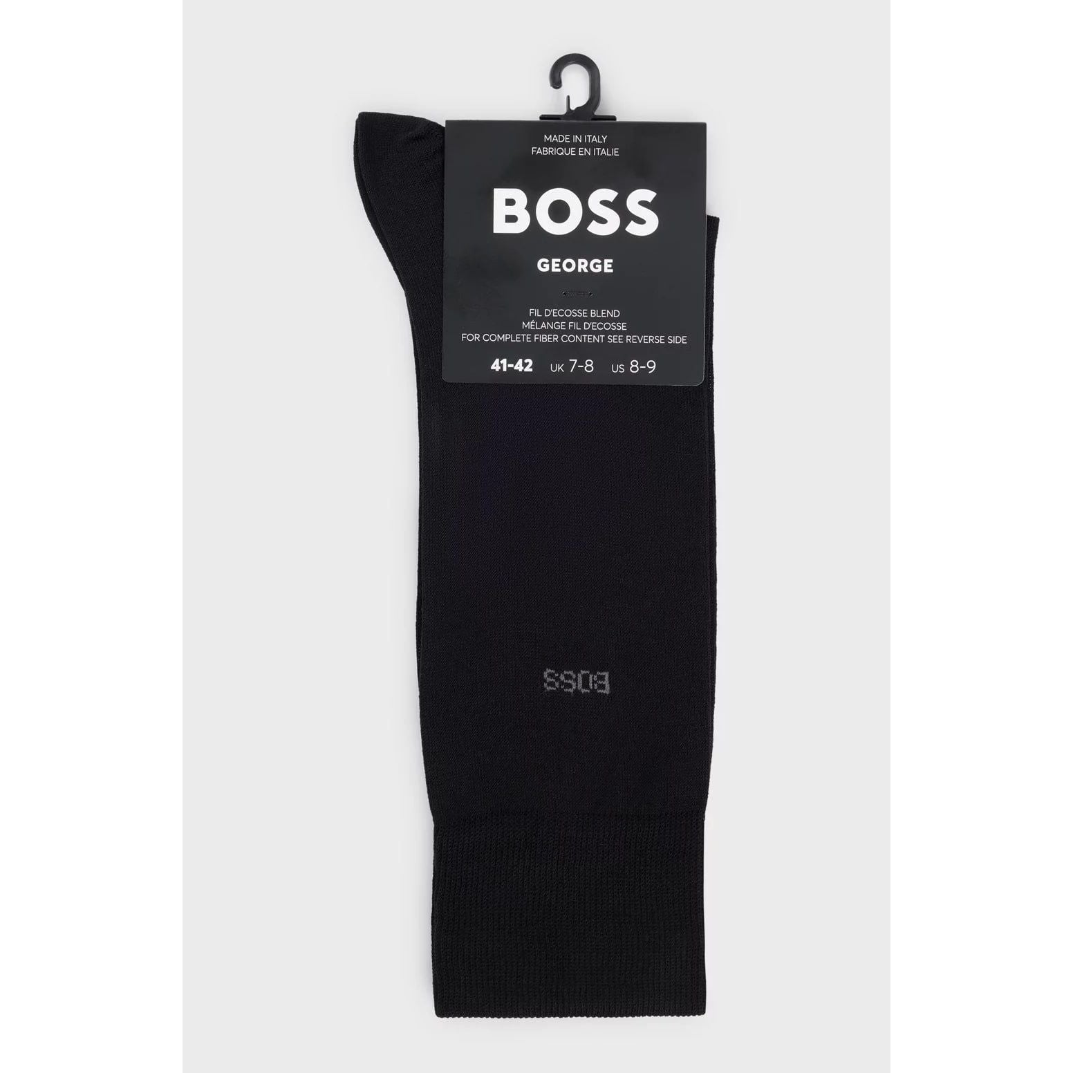 BOSS REGULAR-LENGTH LOGO SOCKS IN MERCERISED EGYPTIAN COTTON