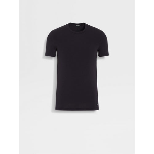 Load image into Gallery viewer, ZEGNA BLUE STRETCH COTTON T-SHIRT
