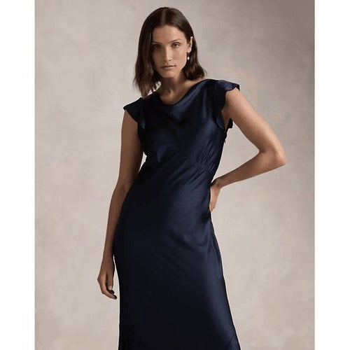 Load image into Gallery viewer, RALPH LAUREN Double-Faced Satin Dress
