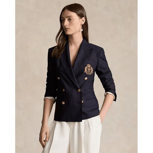 Load image into Gallery viewer, RALPH LAUREN Double-Breasted Crest Blazer
