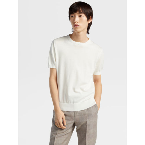 Load image into Gallery viewer, ZEGNA WHITE PREMIUM COTTON T-SHIRT
