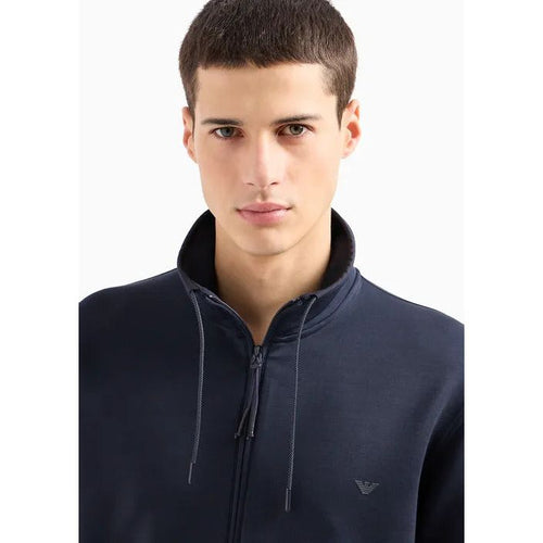 Load image into Gallery viewer, EMPORIO ARMANI TRAVEL ESSENTIALS FULL-ZIP SWEATSHIRT IN DOUBLE JERSEY - Yooto
