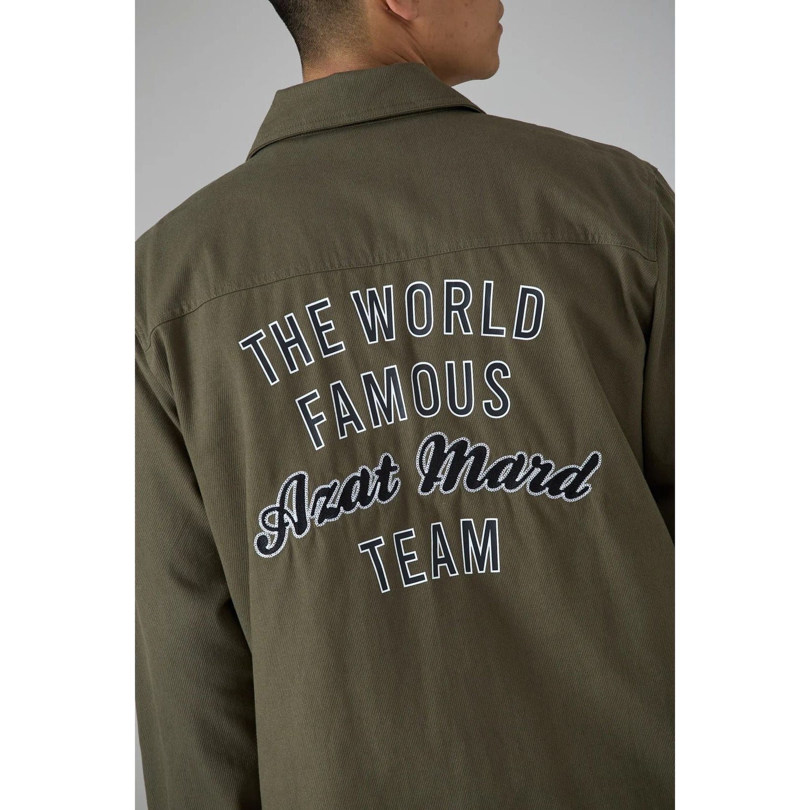 AZAT MARD WORLD FAMOUS AZAT MARD TEAM KHAKI TWILL SHIRT - Yooto