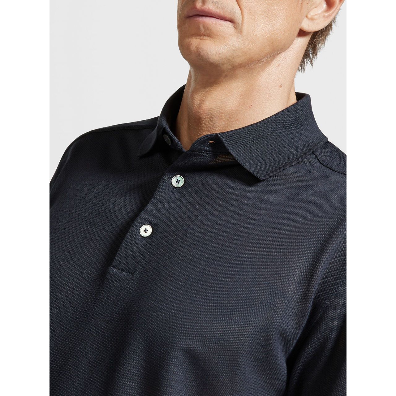 ZEGNA COTTON AND SILK POLO SHIRT