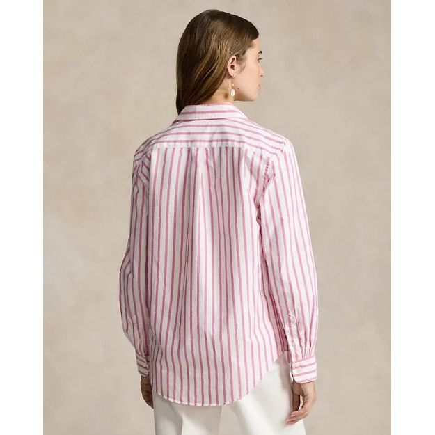 POLO RALPH LAUREN RELAXED FIT STRIPED COTTON OXFORD SHIRT - Yooto