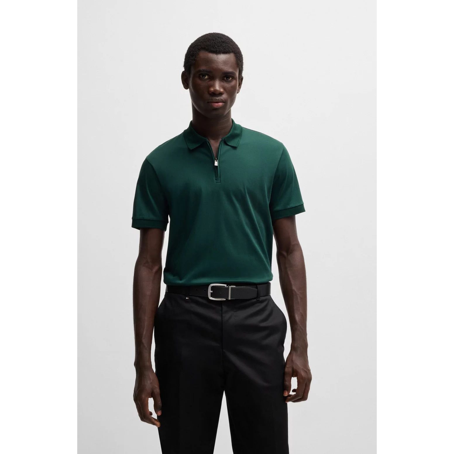 BOSS SLIM-FIT MERCERIZED COTTON POLO SHIRT