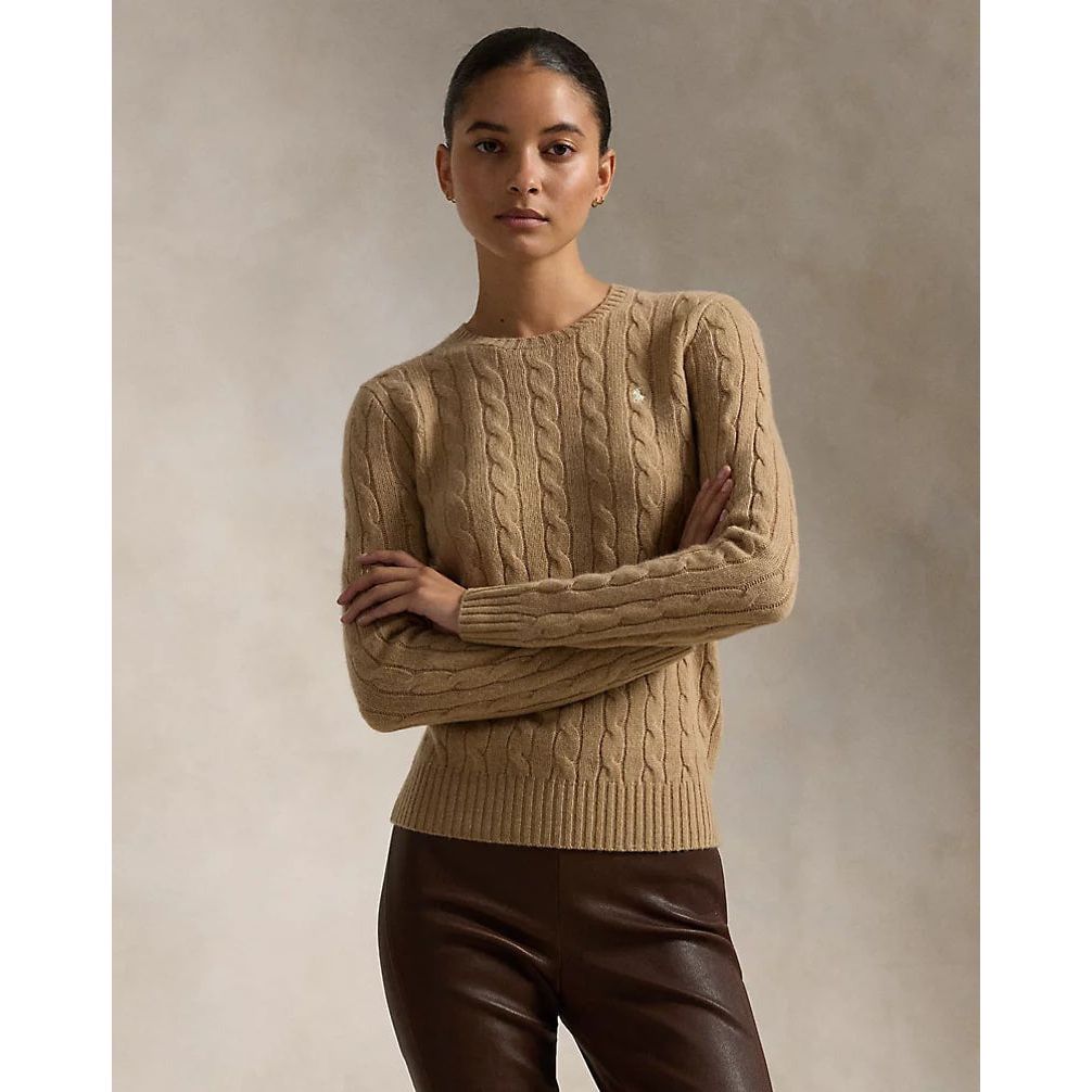 RALPH LAUREN Cable-Knit Wool-Cashmere Jumper