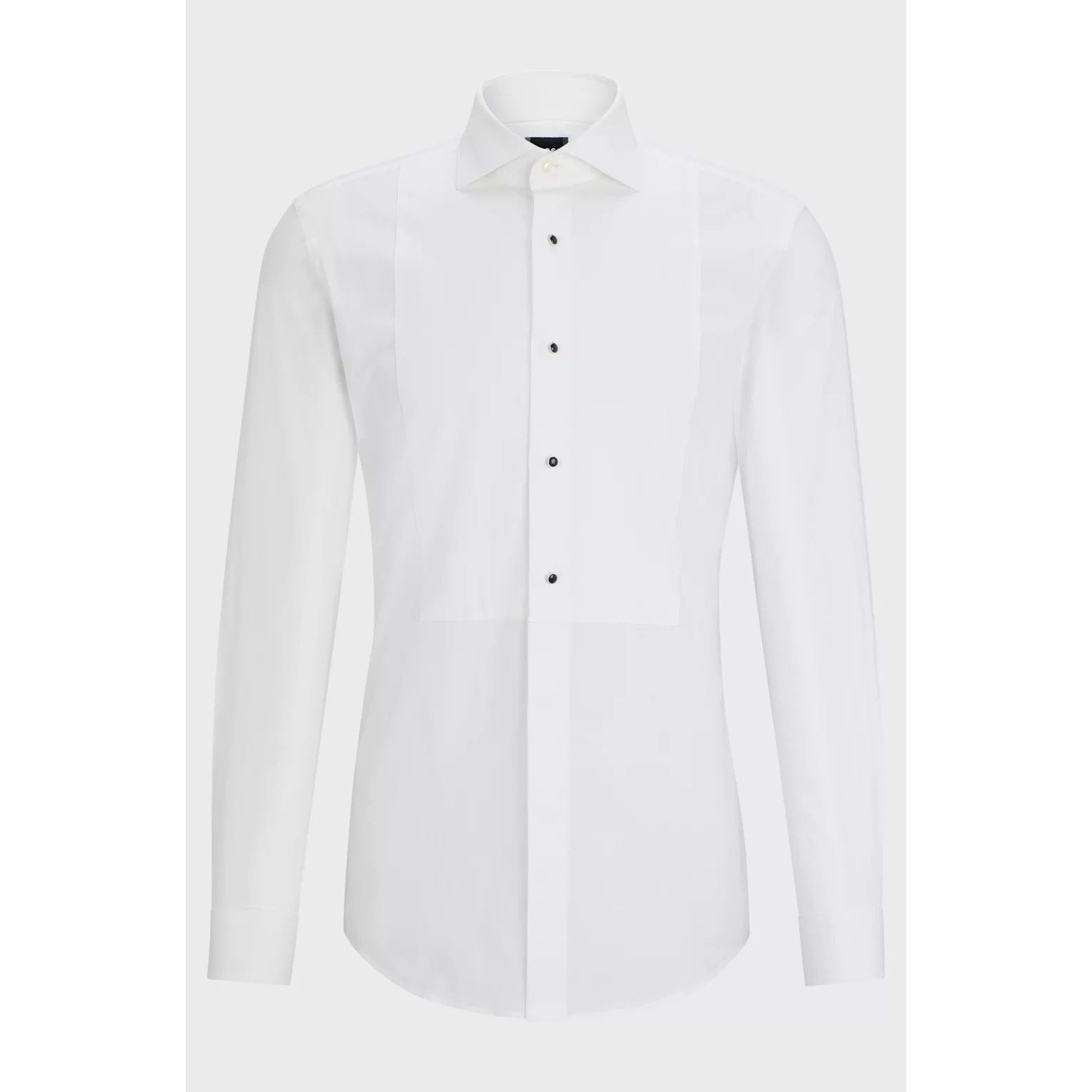 BOSS SLIM-FIT SHIRT IN EASY-IRON STRETCH-COTTON POPLIN