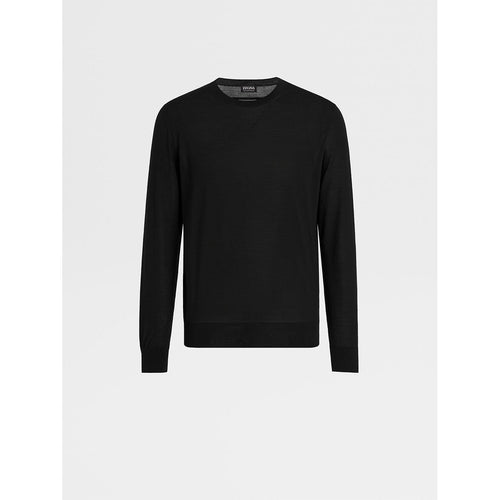 Load image into Gallery viewer, ZEGNA BLACK HIGH PERFORMANCE™ WOOL CREWNECK
