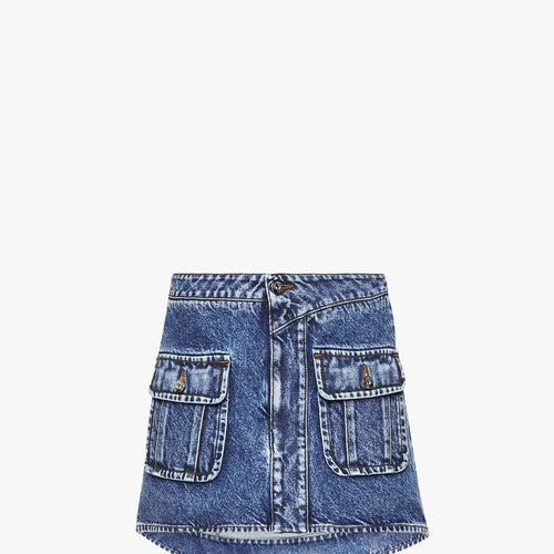 Load image into Gallery viewer, JW Anderson CURVED PATCH POCKET MINI SKIRT
