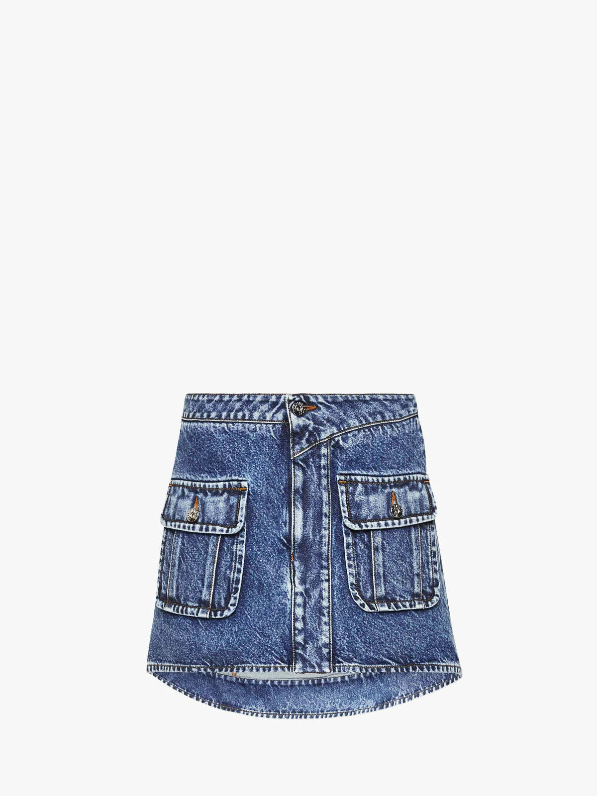 JW Anderson CURVED PATCH POCKET MINI SKIRT