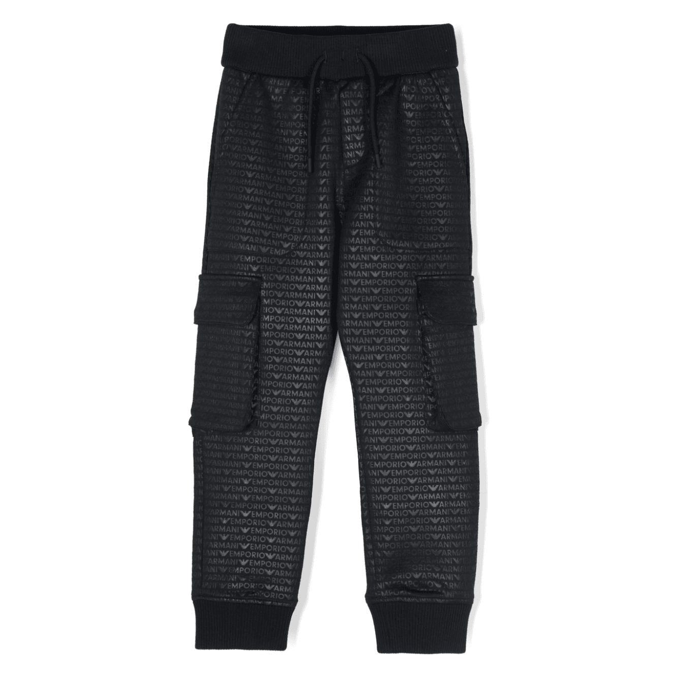 EMPORIO ARMANI logo-print trousers