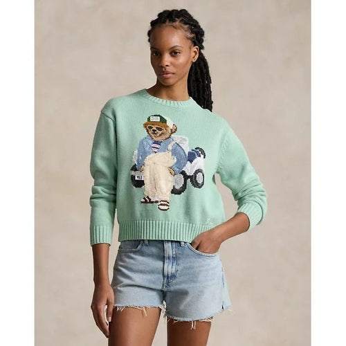 Load image into Gallery viewer, POLO RALPH LAUREN POLO BEAR COTTON CREWNECK JUMPER - Yooto
