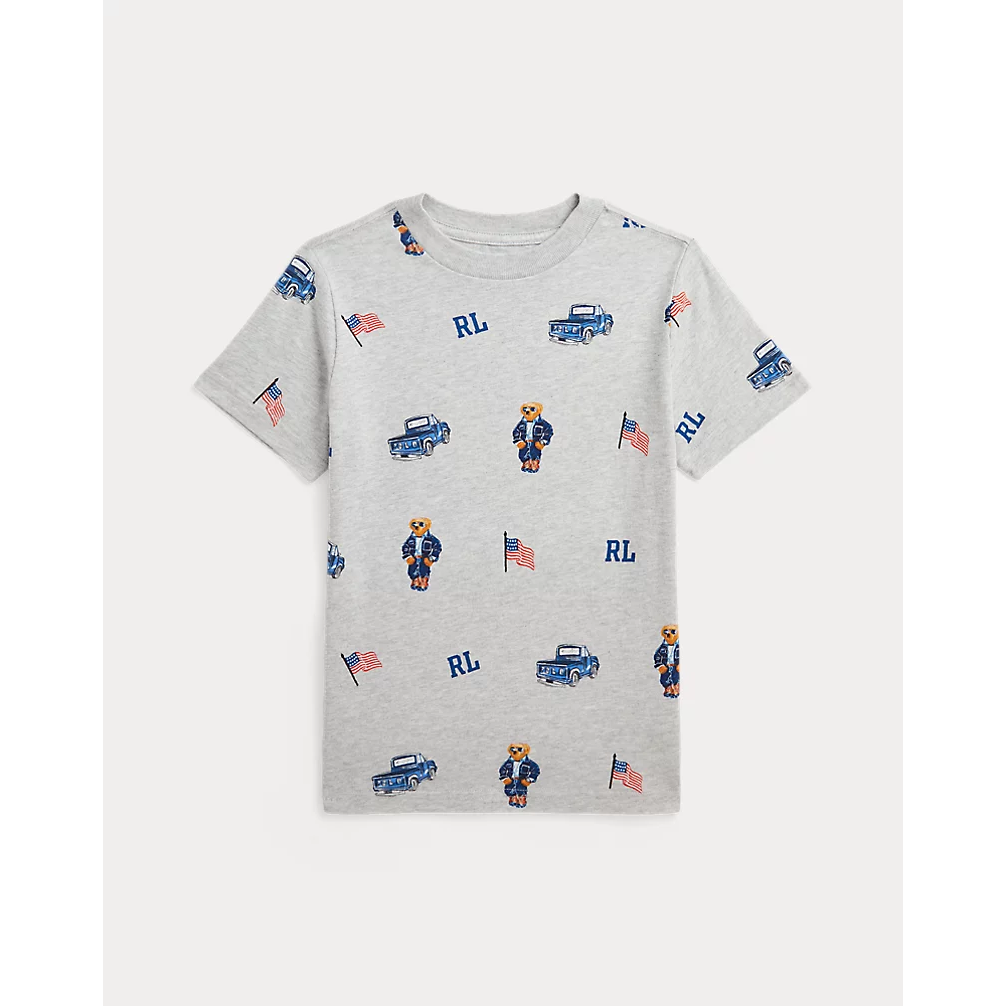 POLO RALPH LAUREN POLO BEAR COTTON JERSEY T-SHIRT