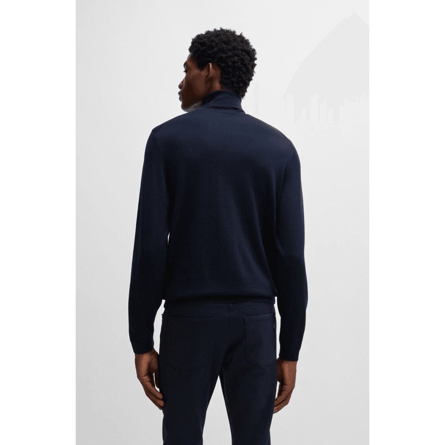 BOSS SLIM-FIT ROLLNECK SWEATER IN MERINO WOOL