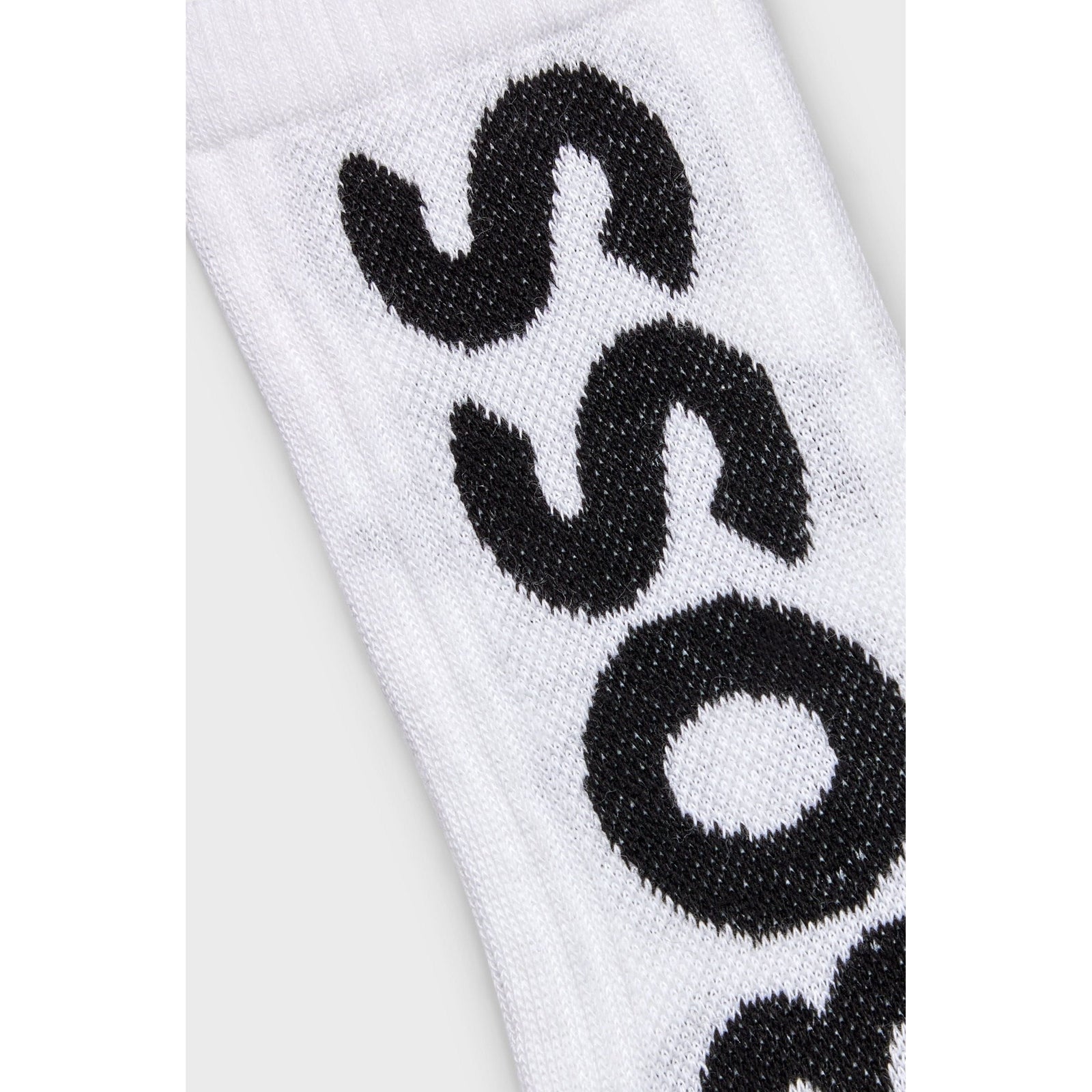 BOSS QUARTER-LENGTH SOCKS WITH CONTRAST LOGO