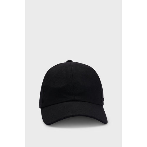 Load image into Gallery viewer, BOSS WOOL-BLEND CAP WITH FAUX-LEATHER LOGO LABEL
