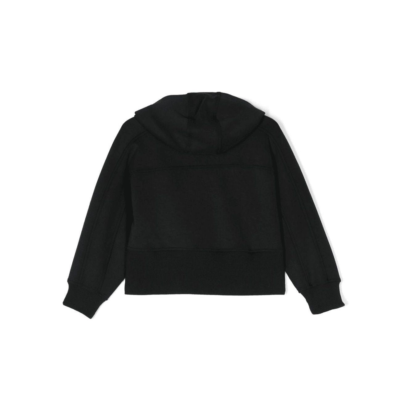 EMPORIO ARMANI logo-patch zip-up hoodie