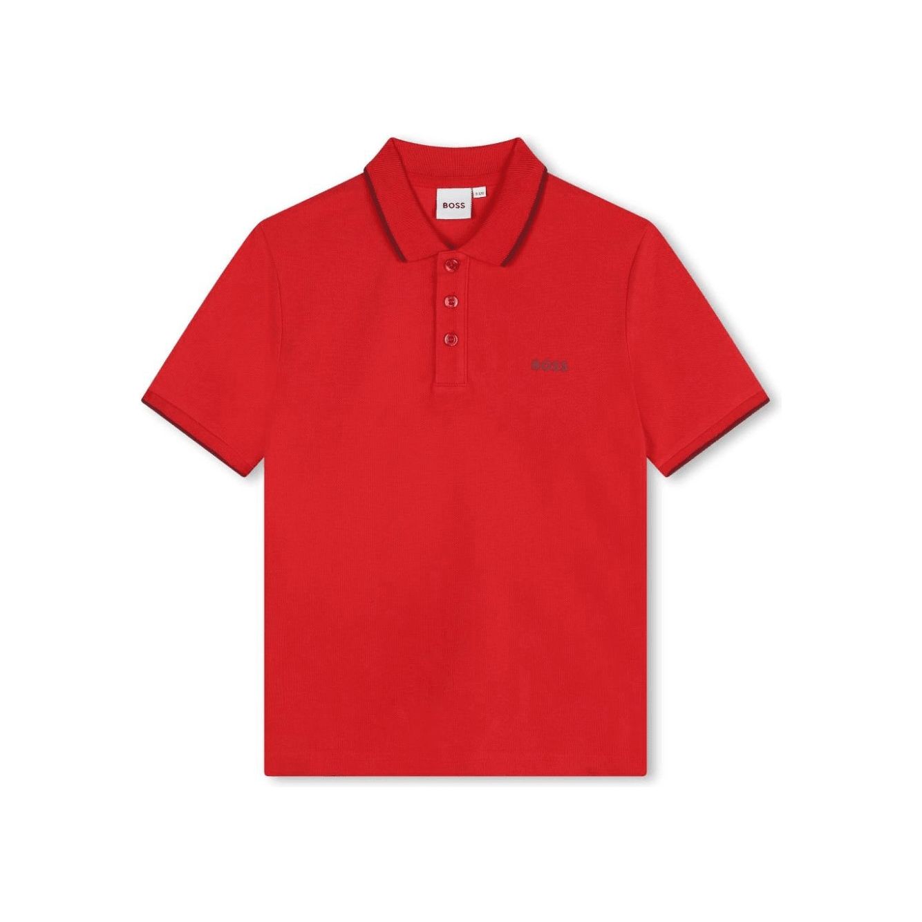 BOSS piqué-weave polo shirt