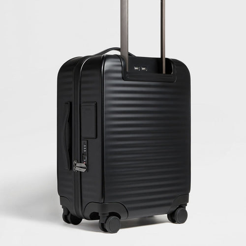 Load image into Gallery viewer, ZEGNA BLACK POLYCARBONATE TROLLEY
