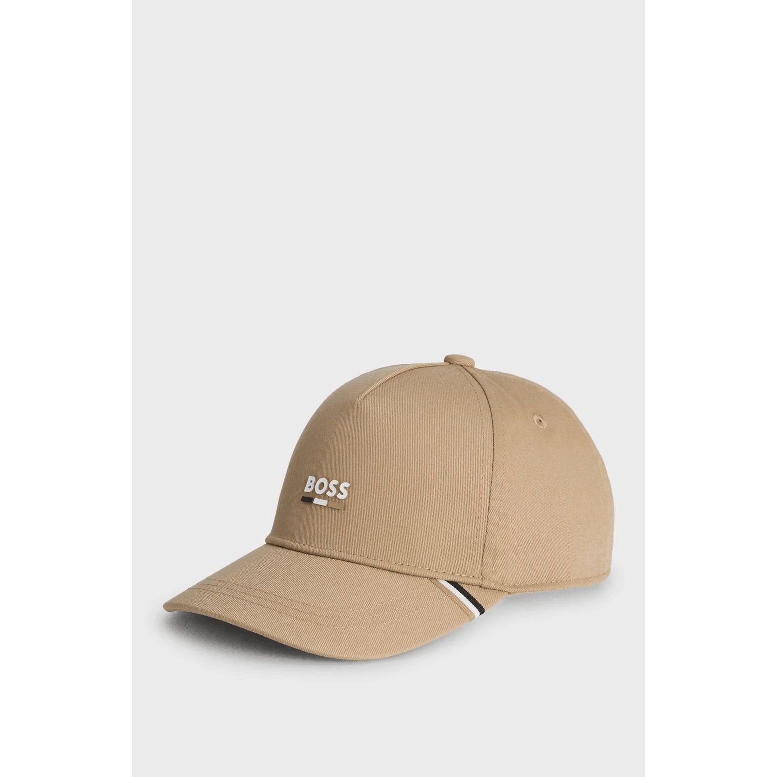 BOSS KIDS' CAP WITH SIGNATURE STRIPES AND LOGO PRINT