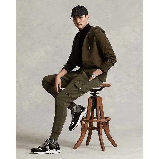 RALPH LAUREN Double-Knit Cargo Jogger