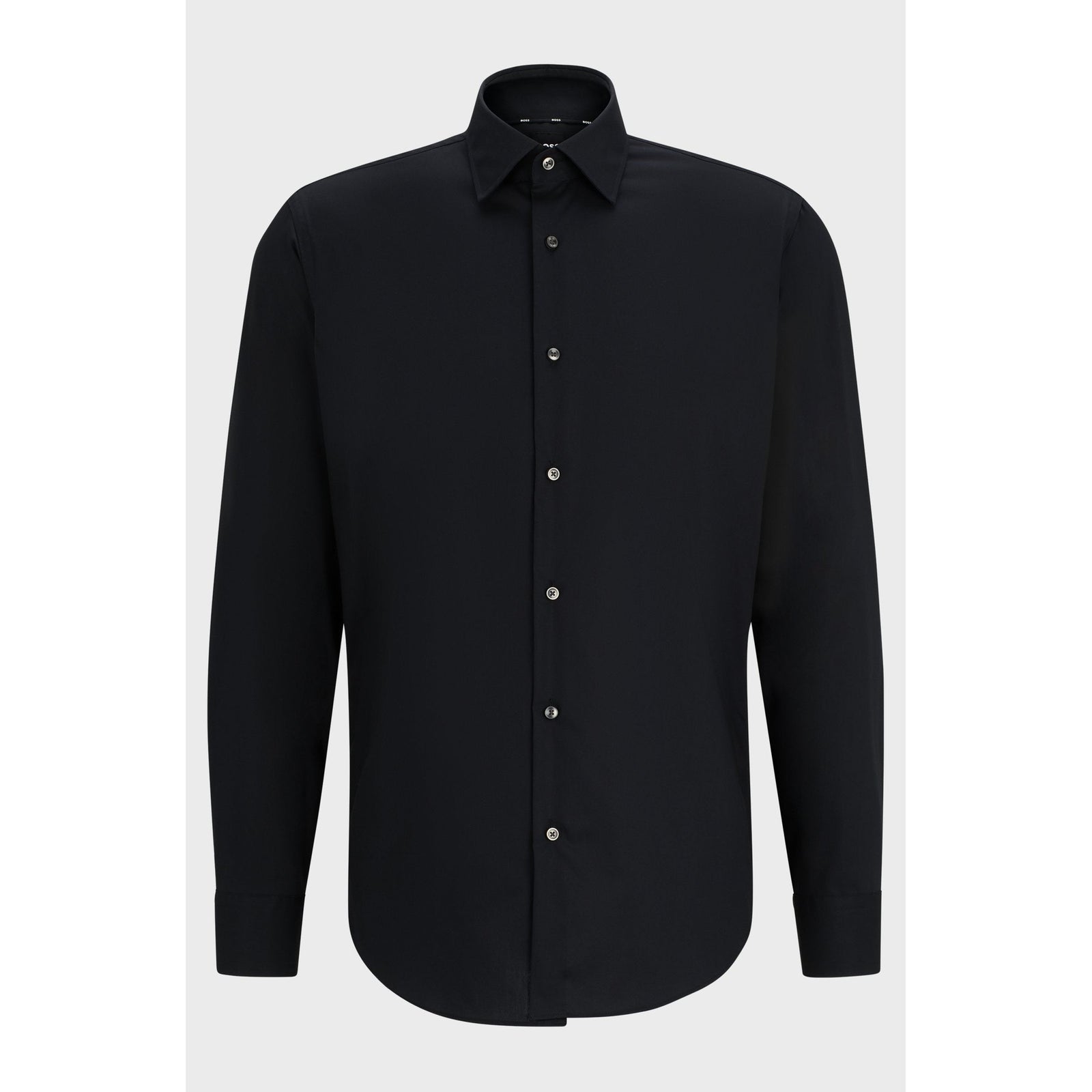 BOSS SLIM-FIT SHIRT IN EASY-IRON STRETCH-COTTON POPLIN