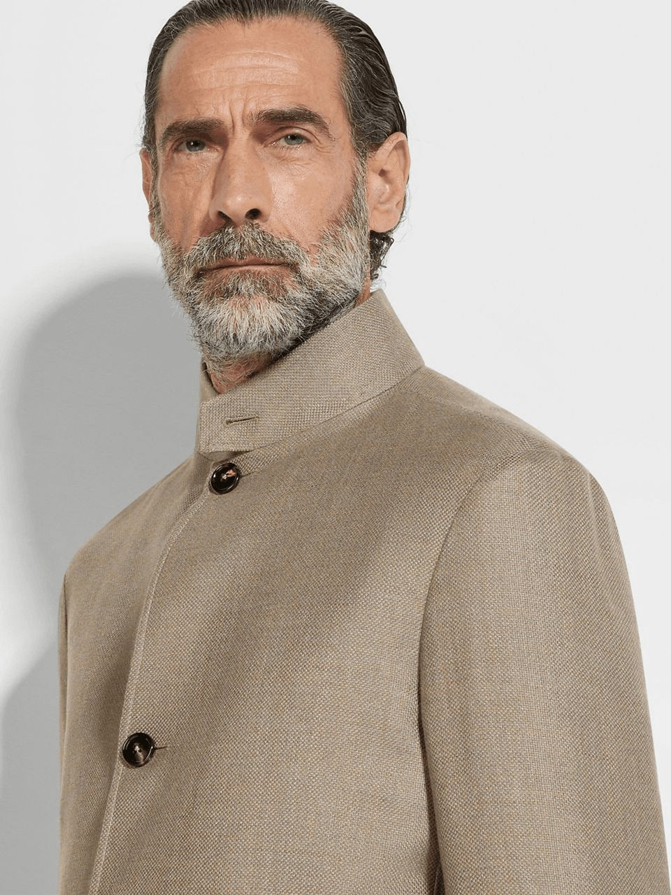 ZEGNA CASHMERE SILK AND LINEN IL CONTE JACKET