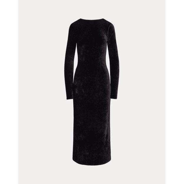 RALPH LAUREN Velvet Scoopback Dress