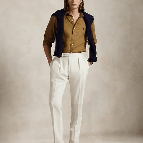 Load image into Gallery viewer, RALPH LAUREN Custom Fit Linen Shirt
